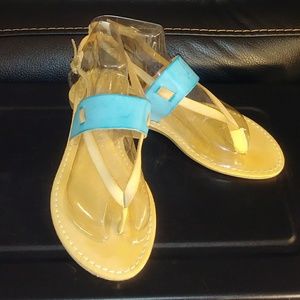 Turquoise sandals